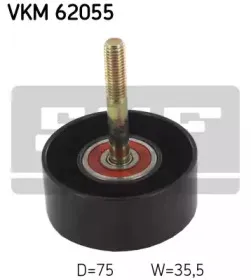 VKM 62055 SKF Паразитный / ведущий ролик, поликлиновой ремень VKM 62055 SKF Паразитный / ведущий ролик, поликлиновой ремень